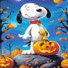 Snoopy Halloween Paint By Number