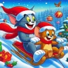 Tom And Jerry Christmas Paint By Number