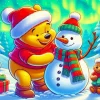 Winnie The Pooh Christmas Paint By Number