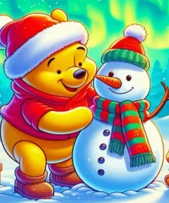 Winnie The Pooh Christmas Paint By Number