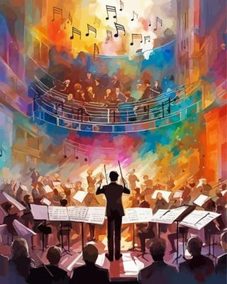 Abstract Orchestra Paint By Numbers 