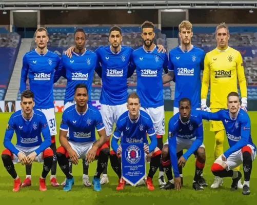 Glasgow Rangers Football Team Paint By Numbers 