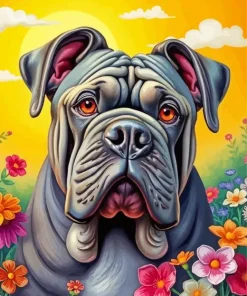 Neapolitan Mastiff Dog Paint By Numbers