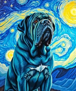 Neapolitan Mastiff Starry Night Paint By Numbers