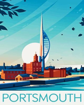 Portsmouth United Kingdom Poster Paint By Number