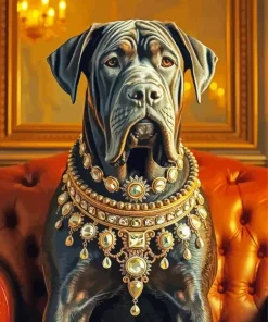 Black Neapolitan Mastiff Paint By Numbers