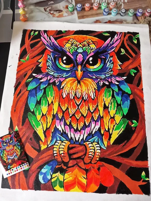 Colorful owl