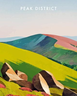 Peak District Poster Paint By Numbers 