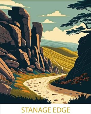 Stanage Edge Paint By Numbers