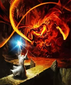 Balrog From Lord Of the Rings Paint By Numbers