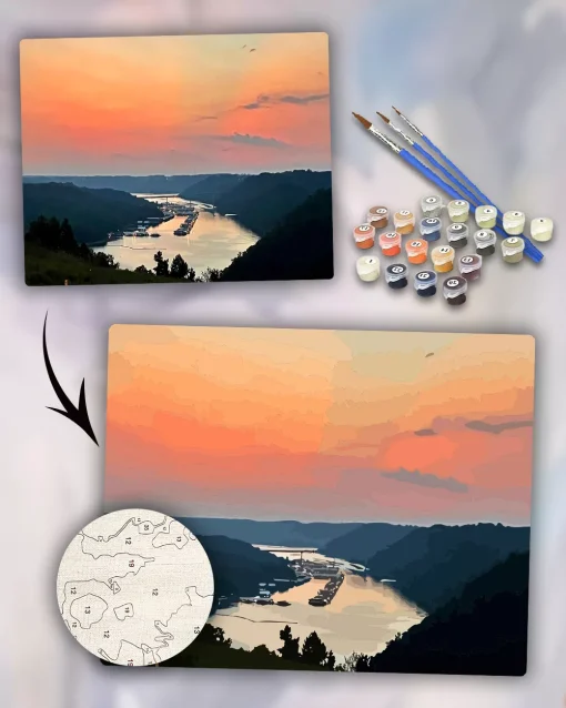 Custom Painting By Numbers​ Landscape
