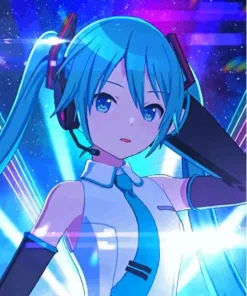 Hatsune Miku Colorful Stage Character Paint By Numbers
