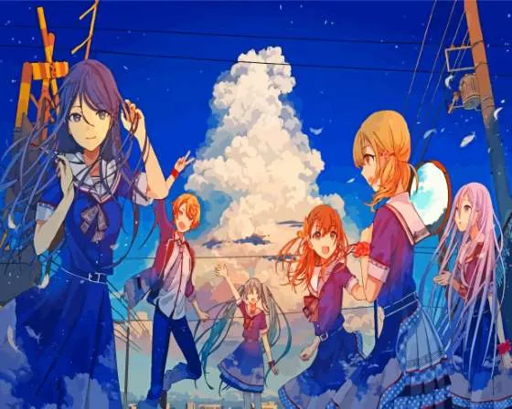 Hatsune Miku Colorful Stage Characters Paint By Numbers