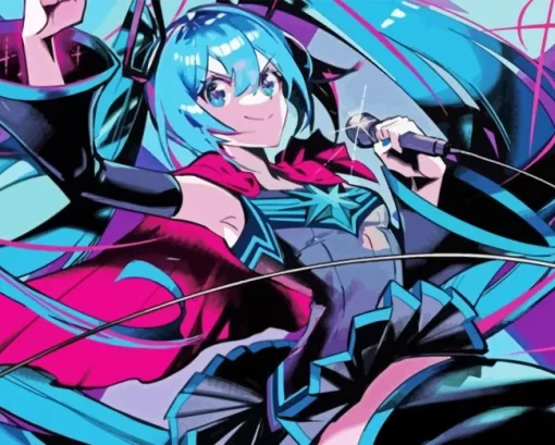 Hatsune Miku Art Paint By Numbers