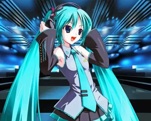 Aesthetic Hatsune Miku Paint By Numbers 