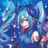 Cute Hatsune Miku Paint By Numbers