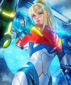 Zero Suit Samus Metroid Paint By Numbers