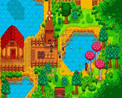 Aesthetic Stardew Valley Game Paint By Numbers 