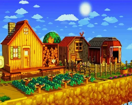 Aesthetic Stardew Valley Paint By Numbers 