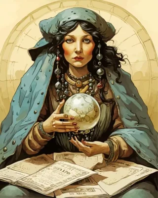 Fortune Teller DnD Paint By Numbers 