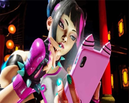 Juri Han Fighter Paint By Numbers