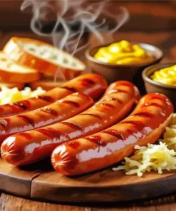 German Bratwurst Art Paint By Numbers