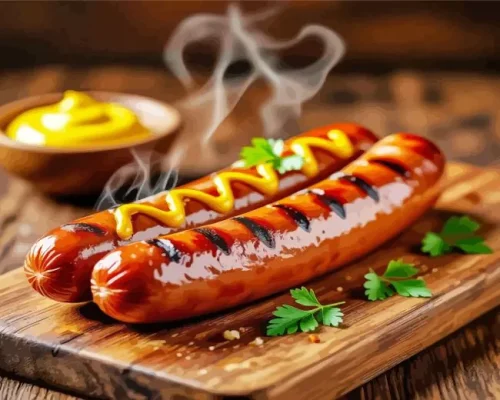German Bratwurst Art Paint By Numbers