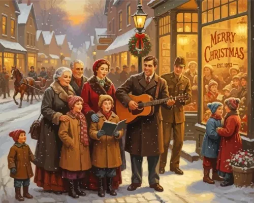 Merry Christmas Paint By Numbers