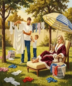 Mommy's Day Off Paint By Numbers