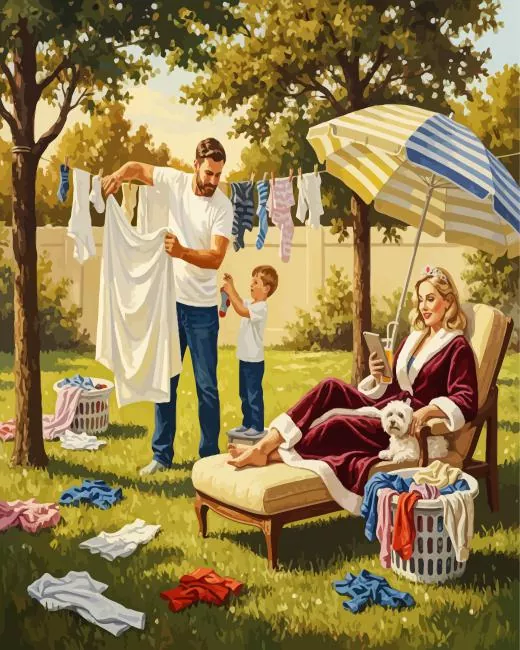 Mommy's Day Off Paint By Numbers