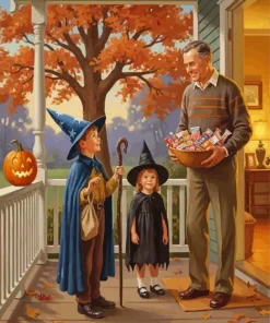 Trick or Treat Time Paint By Numbers