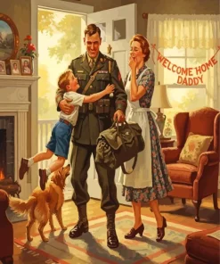 Welcome Home Daddy Paint By Numbers