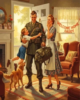 Welcome Home Daddy Paint By Numbers