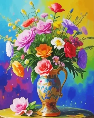 Aesthetic Flowers Paint By Numbers 