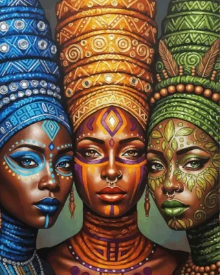 African Ladies Paint By Numbers