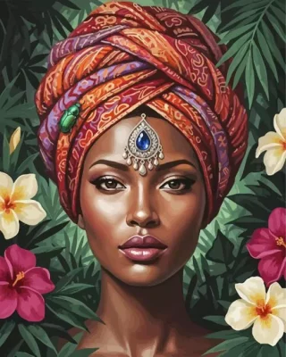 African Lady Art Paint By Numbers