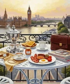 Breakfast In London Paint By Numbers