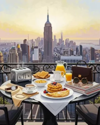 Breakfast In New York Paint By Numbers 