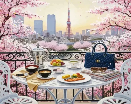 Breakfast In Tokyo Paint By Numbers 