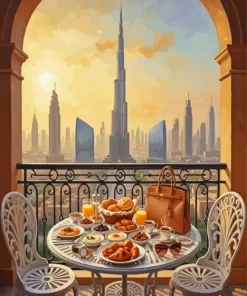 Dubai Breakfast Paint By Numbers