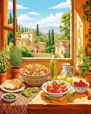 Italian Kitchen Paint By Numbers 