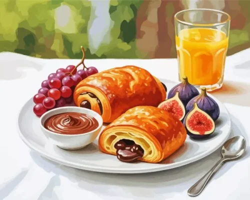 Tasty Breakfast Paint By Numbers 