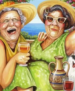 Besties Enjoying Their Time Paint By Numbers