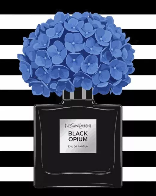 Black Opium Flowers Paint By Numbers