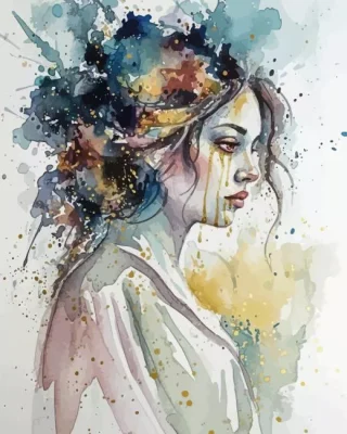 Crying Golden Tears Paint By Numbers 
