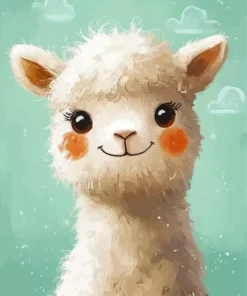 Cute Alpaca Paint By Numbers