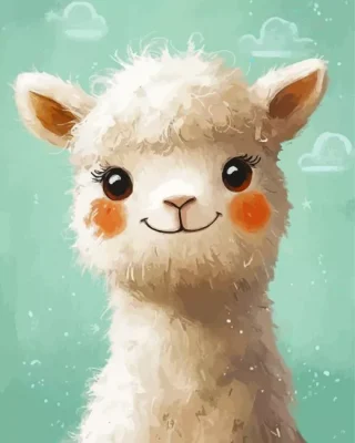Cute Alpaca Paint By Numbers