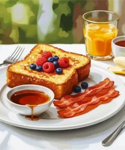 Delicious Breakfast Paint By Numbers