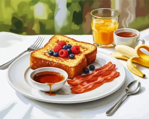 Delicious Breakfast Paint By Numbers