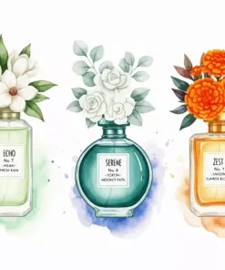 Flowers And Perfume Bottles Art Paint By Numbers